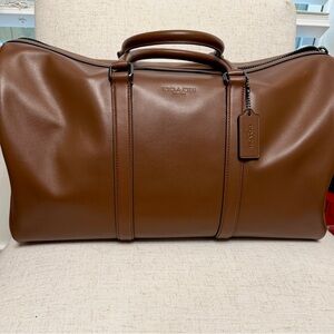 Coach Tan Leather Duffel Bag